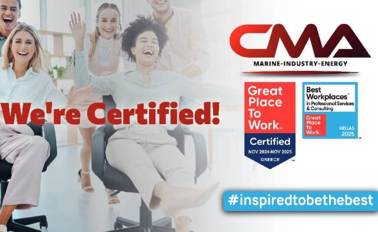 CMA D. ARGOUDELIS & CO S.A. RECOGNIZED AMONG THE BEST WORKPLACES